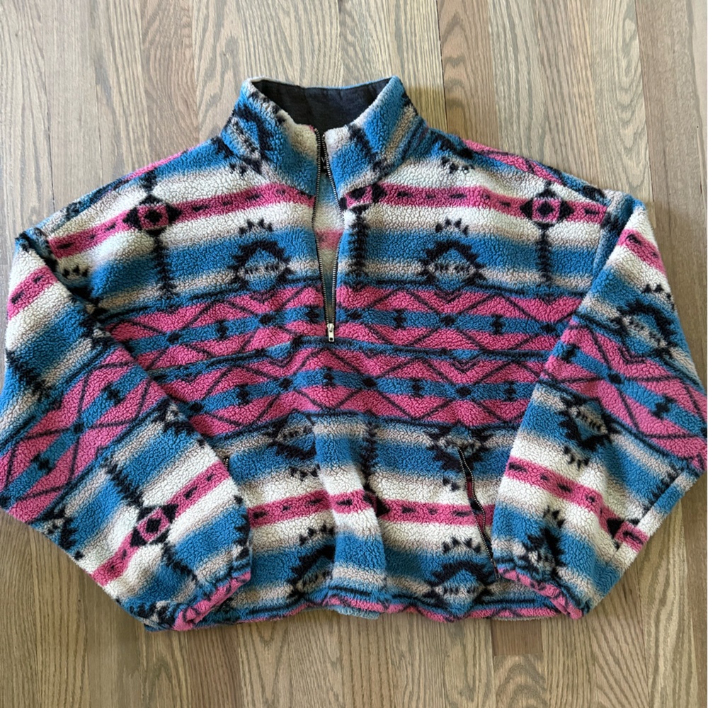 Vici Multicolor Patterned Sweatshirt